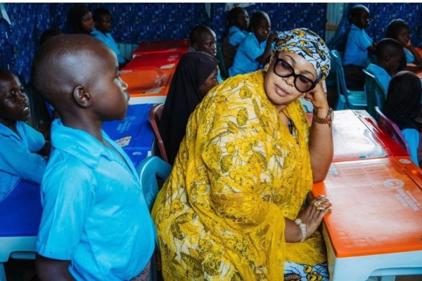 Dr. Yetunde Adenji had a lighter moment with a children,