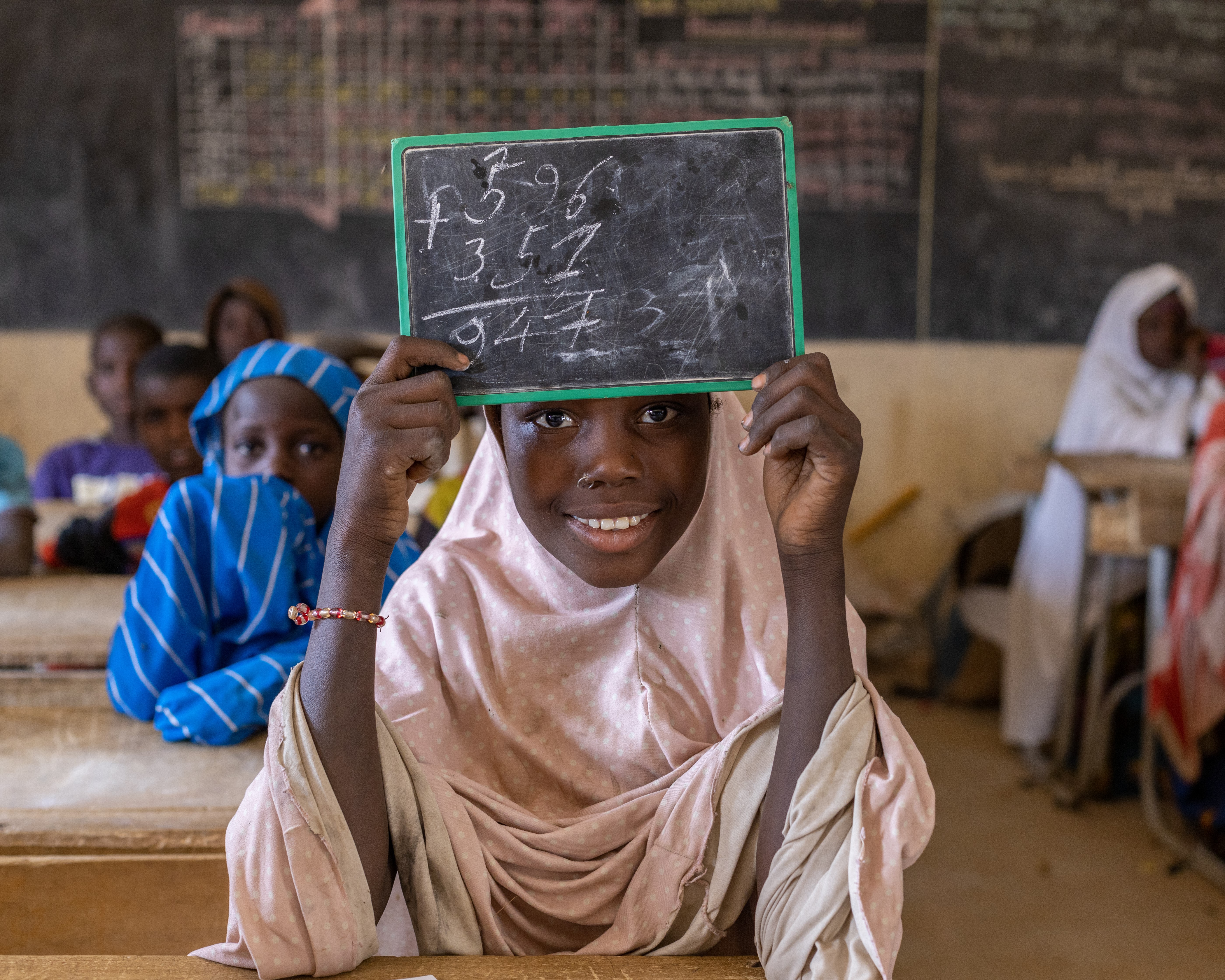 Learners at a local school in Niger