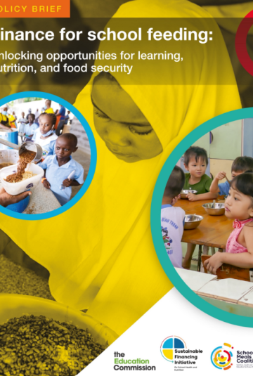 Cover of Finance for school feeding