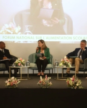 Some of the participants at the national forum on school-feeding 